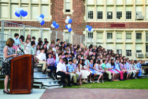 Bronxville Elementary School students celebrate the completion of their fifth-grade at the Bronxville School
during a moving up ceremony on June 22. Photos courtesy Bronxville school district