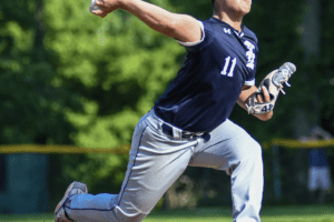 Joey Sabia throws a pitch against the Garnets on May 21. Photos/Mike Smith
